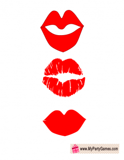 Red Lips Props | Props | Photo booth props, Photo booth, Lips photo