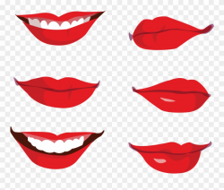 Smile Lips Vector Png Clipart (#1211109) - PinClipart
