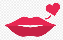 Lips Clipart Simple - Dibujo Labios Rojos - Png Download (#3780313 ...
