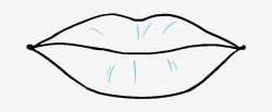 How To Draw Lips Really Easy Drawing Tutorial Png Clipart - Step By ...