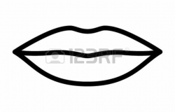 Lips clipart black and white 5 » Clipart Station