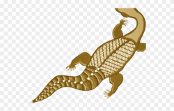 Goanna Clipart Aboriginal Art - Indigenous Silhouette Goanna ...