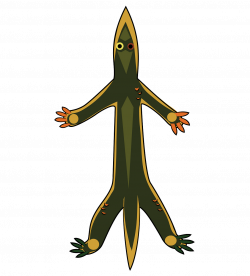 Australian Aboriginal rock painting of Lizard clipart. Free ...