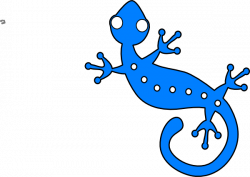 Blue Gecko Clip Art at Clker.com - vector clip art online ...