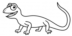 Lizard clipart simple cartoon, Lizard simple cartoon ...