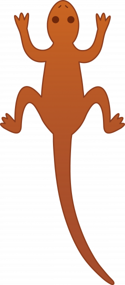 Little Brown Lizard - Free Clip Art