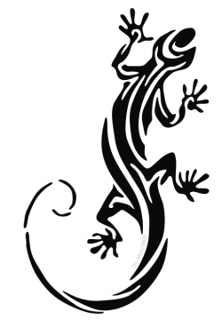 Tribal Gecko - Lizard Tattoo Sketch | Lizard tattoo, Gecko ...