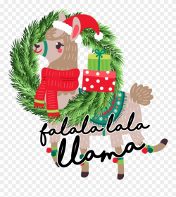Christmas Printed Transfers 2017 - Transparent Christmas Llama ...