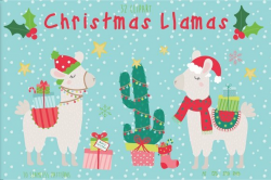 Christmas llama clipart 2 » Clipart Portal