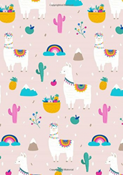 Llama Cactus Notebook (7x10 - Lined): Colorful Alpaca/Succulent ...