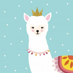 Llama or alpaca colorful background vector illustration - Download ...