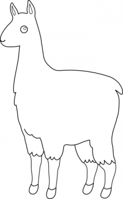 Free Llama Outline, Download Free Clip Art, Free Clip Art on Clipart ...