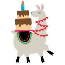 Silhouette Design Store: alpacalypse cake llama | Clip Art (Birthday ...