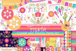 Fiesta Clipart ~ Illustrations ~ Creative Market