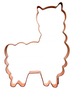 Fluffy Llama Copper Animal Cookie Cutter by The Fussy Pup
