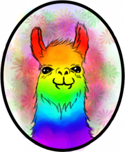Rainbow Llama by VelCake on DeviantArt