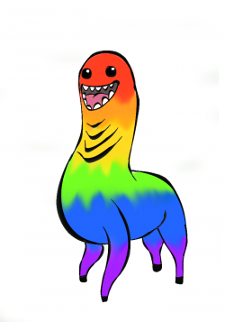 Rainbow Llamas... Dafuq!? by SwarmCreator on DeviantArt