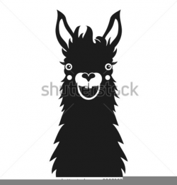 Llama Face Silhouette | Free Images at Clker.com - vector clip art ...