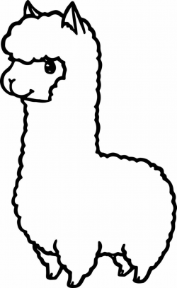 Cartoon Alpaca Coloring Page - #Alpaca #cartoon #Coloring #Page ...