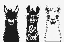 Cartoon Alpaca, Cartoon Clipart, Hand Painted Alpacas, Alpaca ...