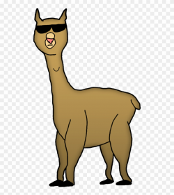 Cartoon Llama Clip Art - Cartoon Llama No Background - Png Download ...