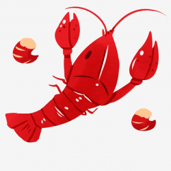 Angry Lobster Decoration, Red, Dimensional, Creative PNG ...