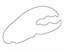 Crab claw template lobster outline pattern use the jpg ...