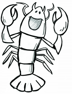 Lobster outline of lobster clipart wikiclipart jpg - ClipartPost
