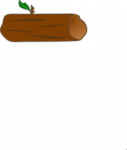 Brown log with leaf clip art at vector clip art – Gclipart.com