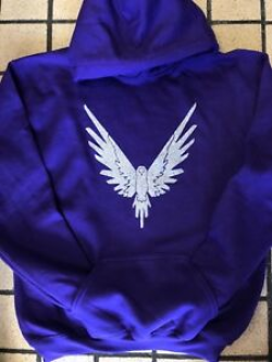 Details about LOGAN PAUL MAVERICK HOODIE PURPLE AND SILVER SPARKLE MAVERICK  LOGANG JAKE PAUL