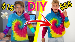 DIY JAKE PAUL RAINBOW SWIRL HOODIE FOR $15!! | GeorgeMasonTV