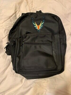 LOGAN PAUL MAVERICK Backpack Parrot Rainbow Bird Logo Black ...