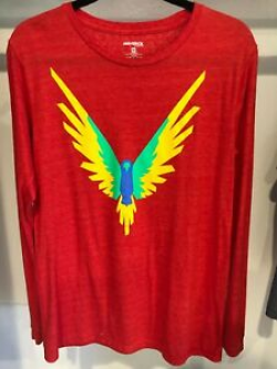 Details about Maverick By Logan Paul, Long Sleeve, Vibrant Logo, Red  Heather,
