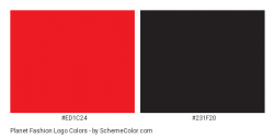 Planet Fashion Logo Color Scheme » Black » SchemeColor.com