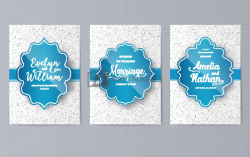 Set of Luxury colors artistic pages set with logo brochure ...