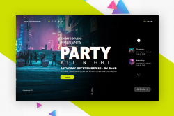 Event Website Design Inspiration Featured Slider by UserThemes on Envato  Elements