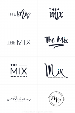 The Mix by Tara | Logo Inspiration | Fashion logo design ...