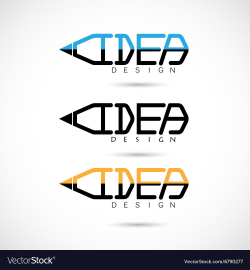 Creative pencil logo design