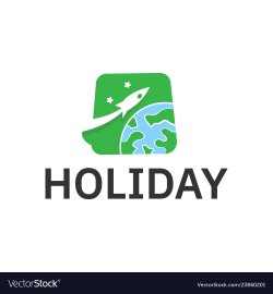 Holiday tour and travel logo design inspiration