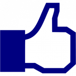 Navy blue facebook like icon - Free navy blue social icons