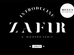 Zafir - Serif Font by Fonts on Dribbble