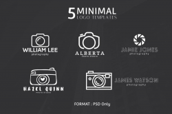 5 Free Minimal Photography Logos - Creativetacos