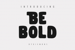 Be BOLD Typeface ~ Display Fonts ~ Creative Market