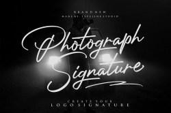 Photograph Signature Logo fonts ~ Script Fonts ~ Creative Market