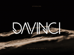 DAVINCI FONTS | MODERN SANS by Muntab_Art on Dribbble