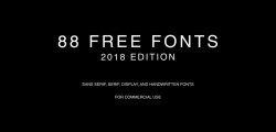 88 Free Fonts for Commercial Use: 2018 Edition | Angelo Wagan