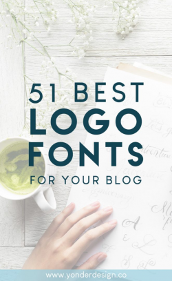 51 Best Logo Fonts for Your Blog - Yonder Design Co