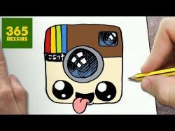 COMMENT DESSINER LOGO INSTAGRAM KAWAII ÉTAPE PAR ÉTAPE ...