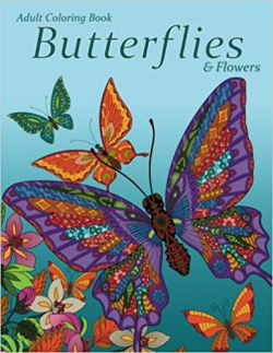 Amazon.com: Adult Coloring Book: Butterflies & Flowers ...