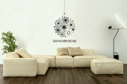 Amazon.com: Vinyl Sticker I Wish You A Merry Christmas Sign ...